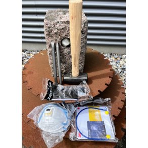 Stenhugger start-st, herre m. tilbehr