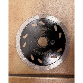 � 125 mm, NANO diamantklinge, fuldrandet