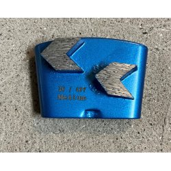 #30/40-Medium-Bl� Slibeklods, trapez, Slide-type